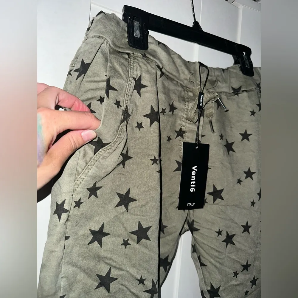 NWT Venti6 All Over Star Joggers Black Size undefined - Image 3