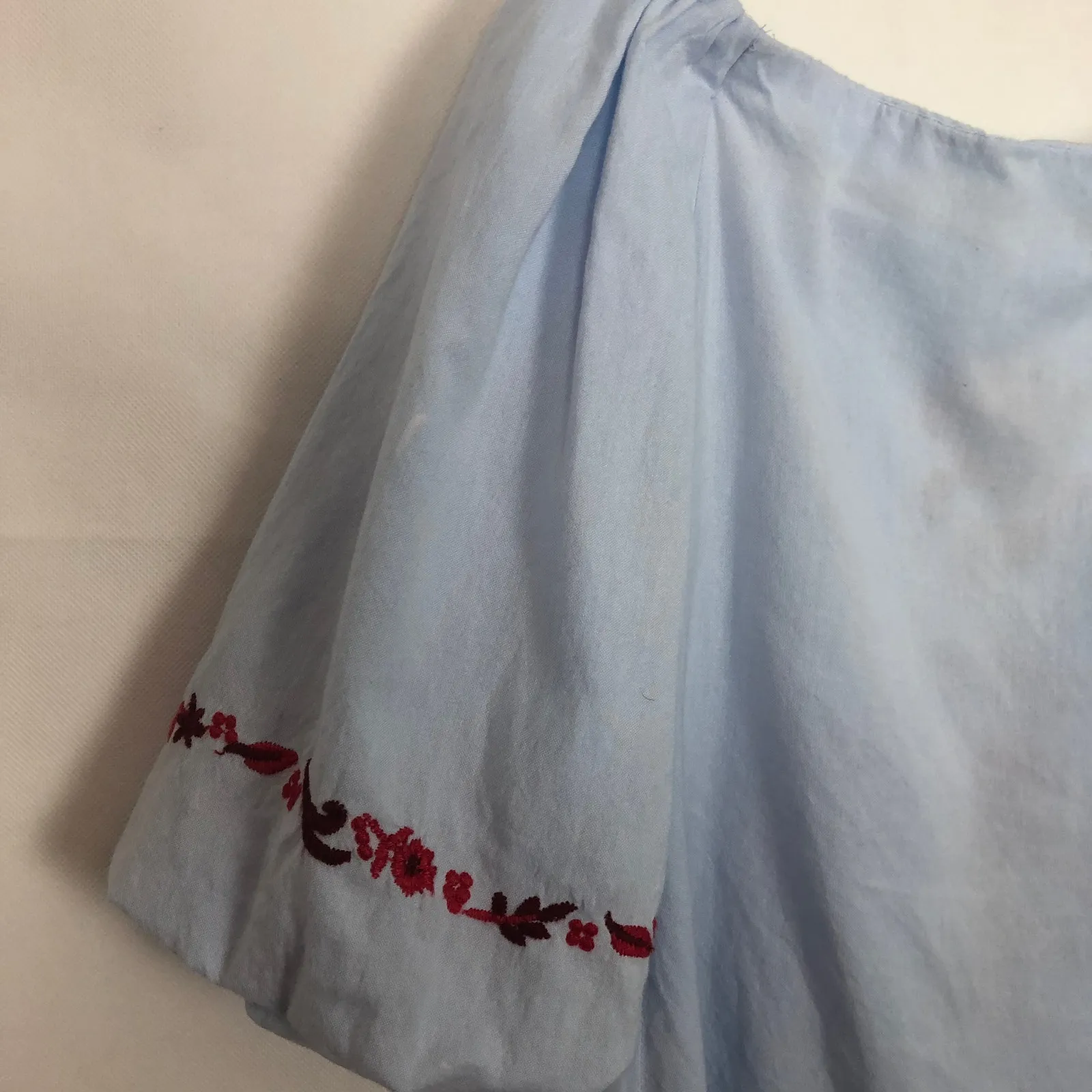 Zara Trafaluc Collection Off-Shoulder Embroidered Boho Top S - Image 7