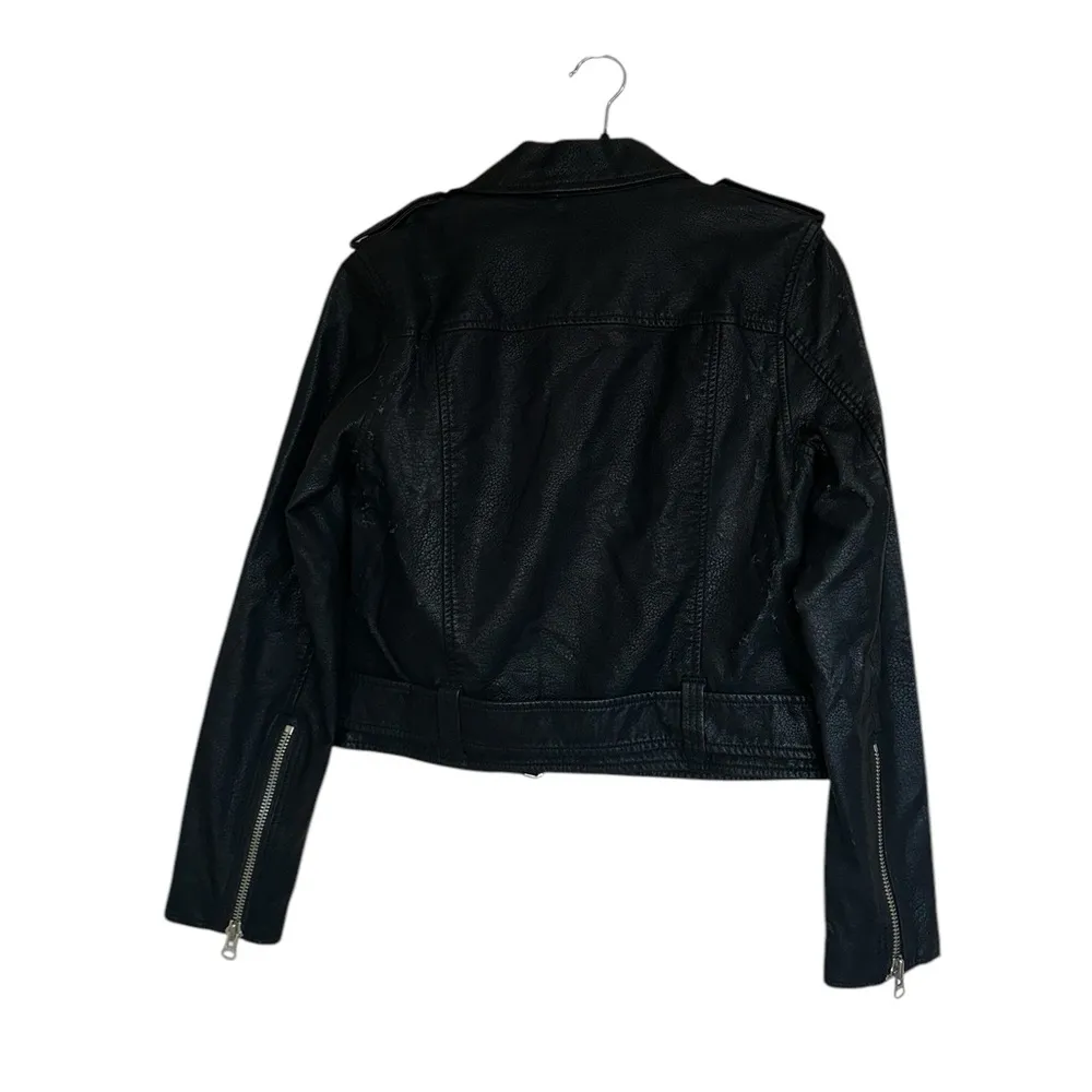NWT Pistola Tracy Faux Leather Moto Jacket in Black READ - Image 9