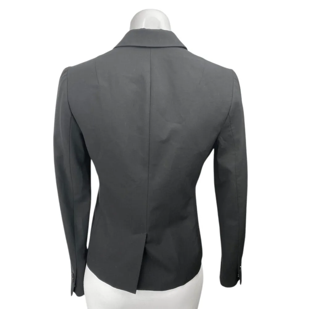 Banana Republic Women's Black Wool Long Sleeve Classic Fit Blazer Coat Jacket 0 - Image 2