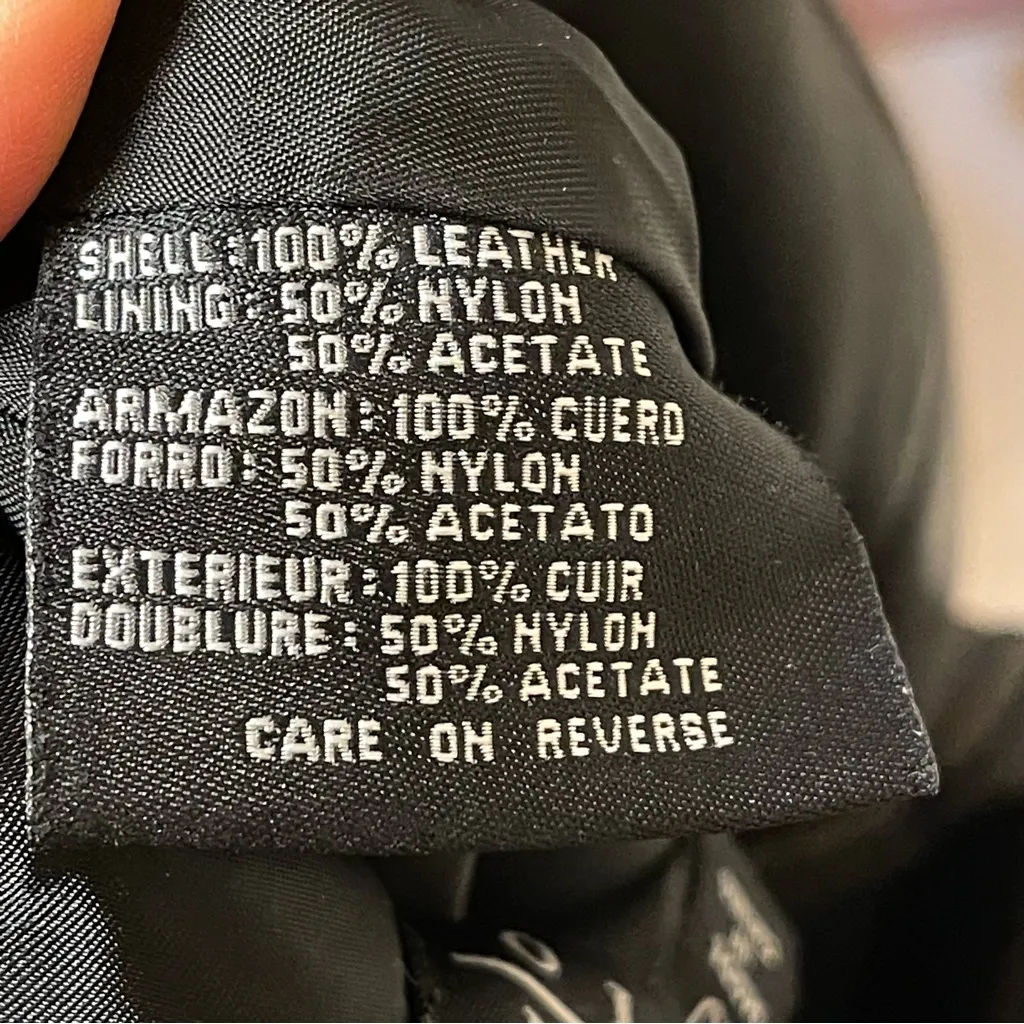 Siena Studio Black 100% Leather Straight Leg Pants - Image 4