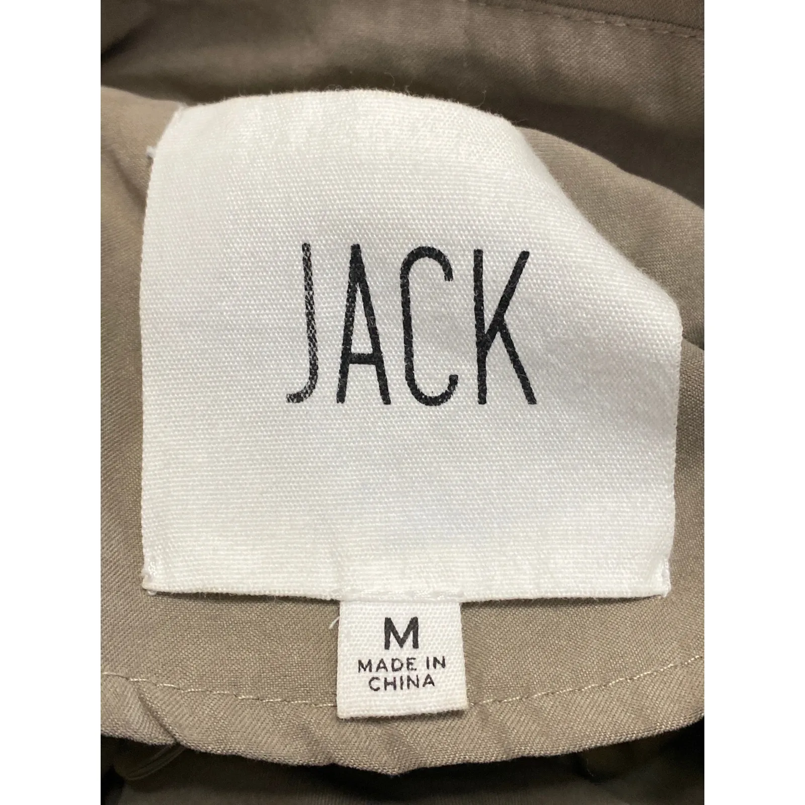 Jack Women's Tan Long Sleeve Double Breasted Longline Trench Coat Jacket Size M - Image 3