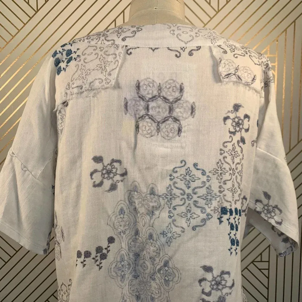 Johnny Was‎ Lubeck White Oversized Tunic Top - Image 7