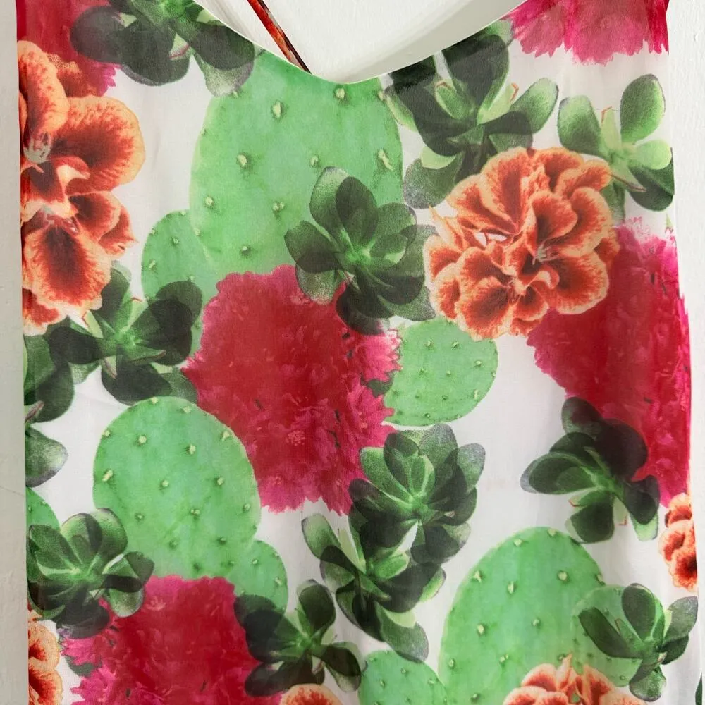 Show Me Your Mumu x Revolve Criss Cross Cactus Bloom Mini Dress Size X-Small - Image 4