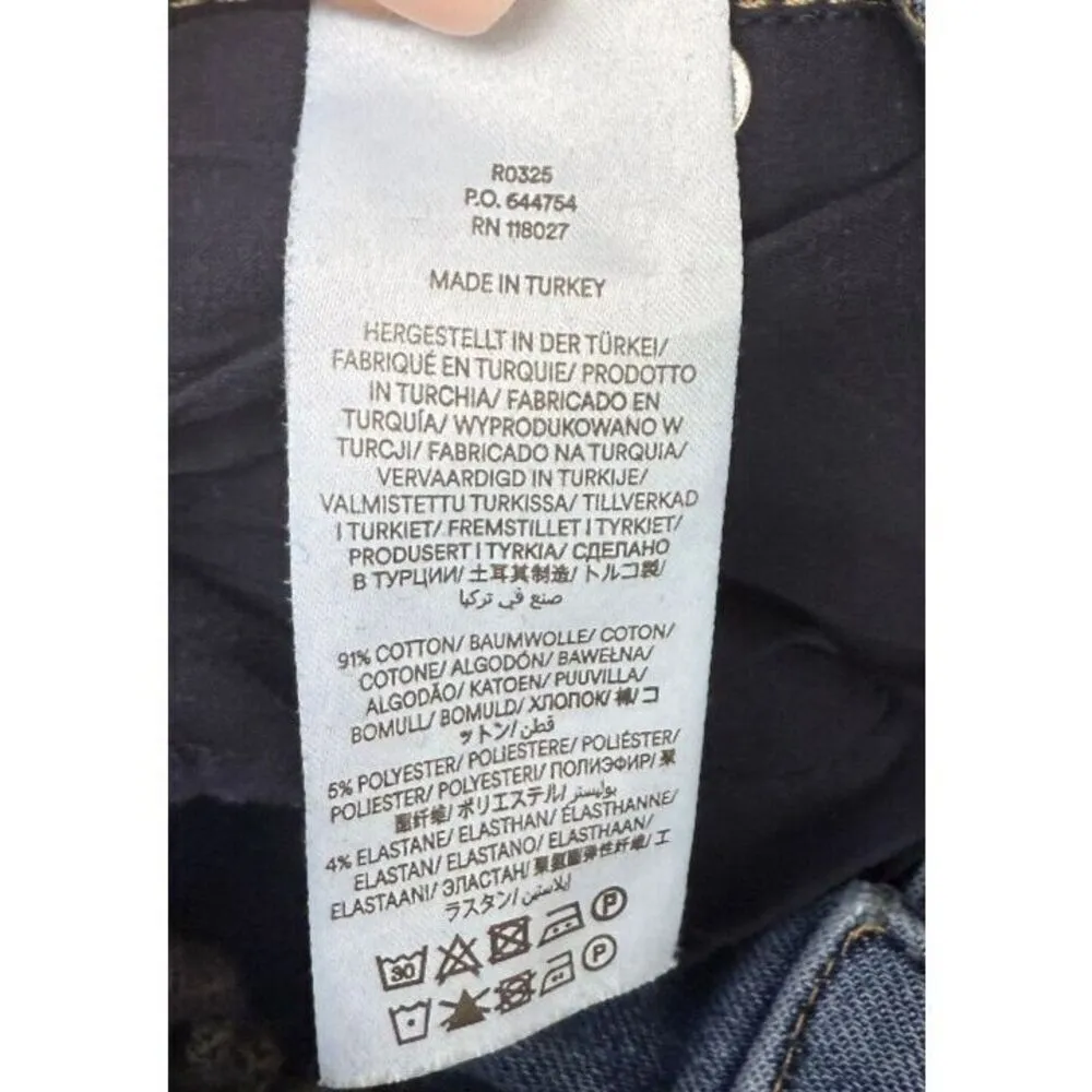 Boden High Rise Split‎ Flare Jeans Size 28x32 Blue - Image 6