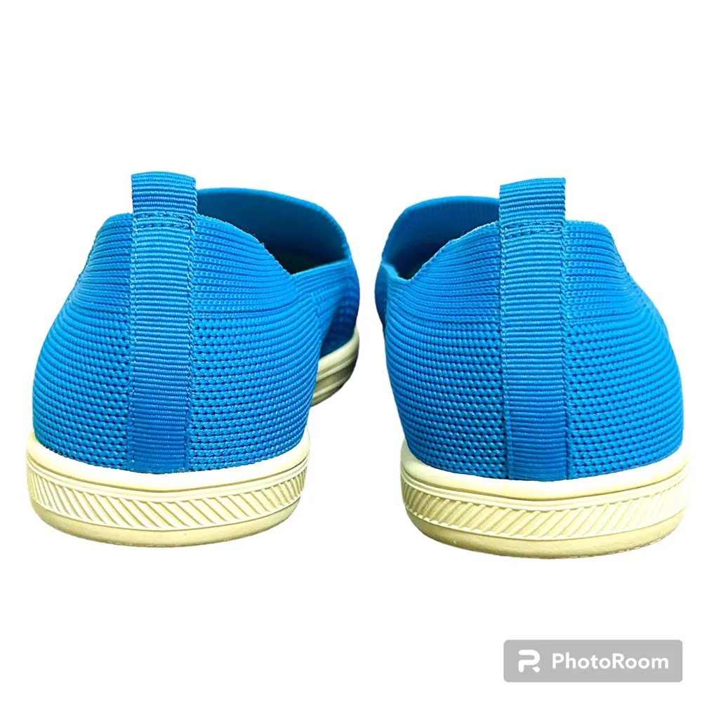 Vince Camuto Sport Blue Cabreli Slip On Textured Fabric Washable Shoes 9 Wide 9W - Image 6