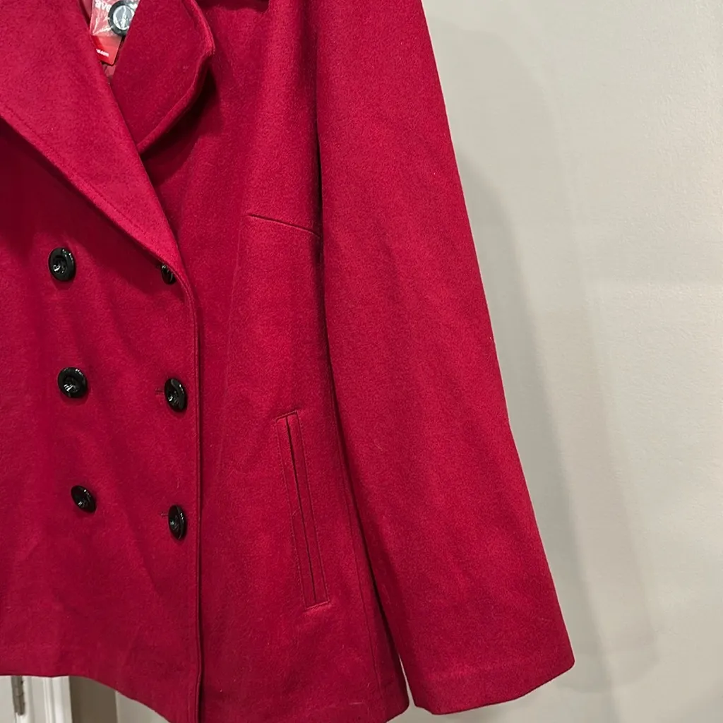 Avenue Wool Blend Peacoat Red NEW Size 26/28 - Image 7