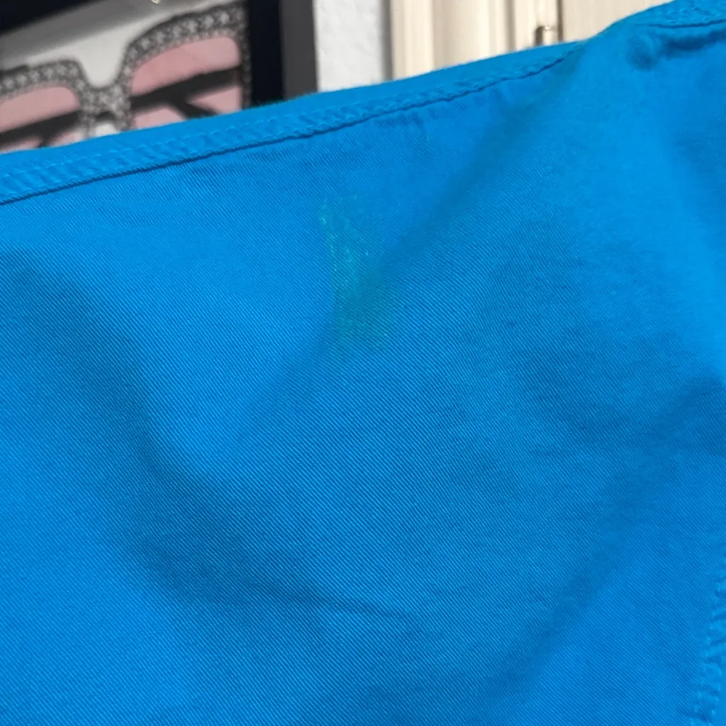 💖Vintage Monique Fashions Blue Studded Bedazzled Jeweled Button - Image 5