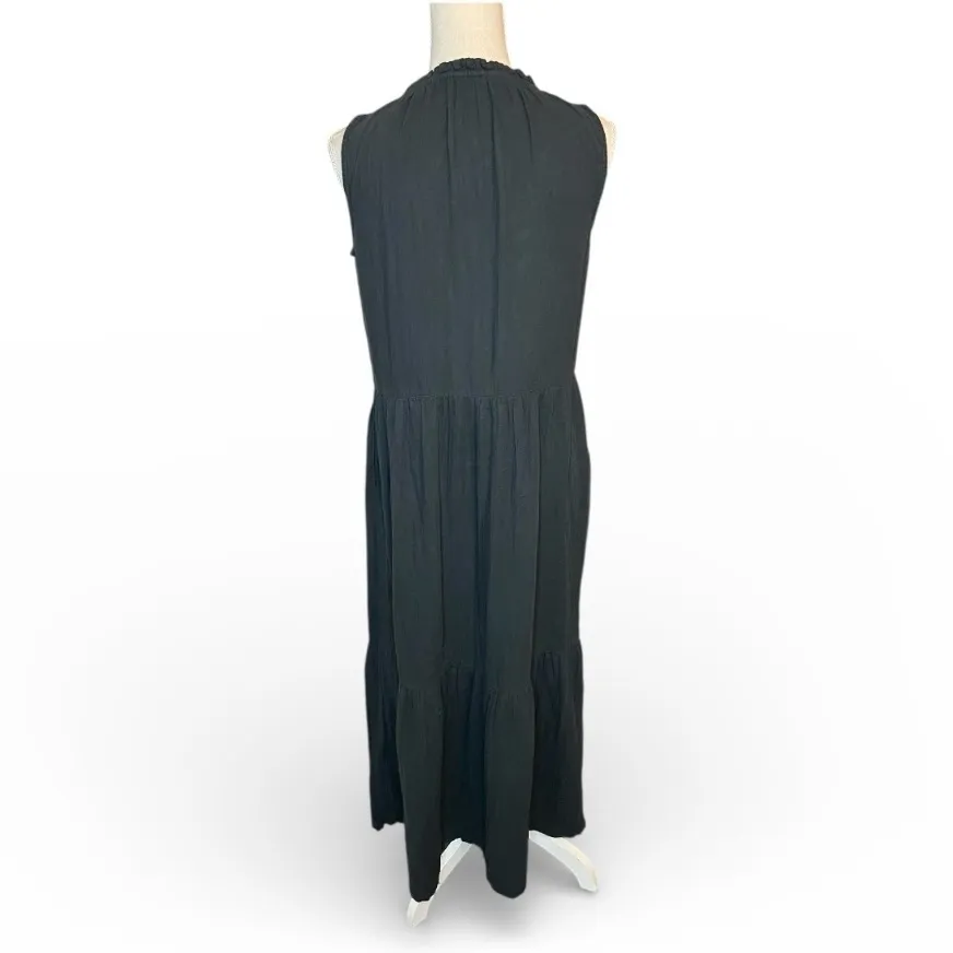 Pact Organic Cotton Women's Ruffled Maxi Dress minimalist scandi girl - Image 4