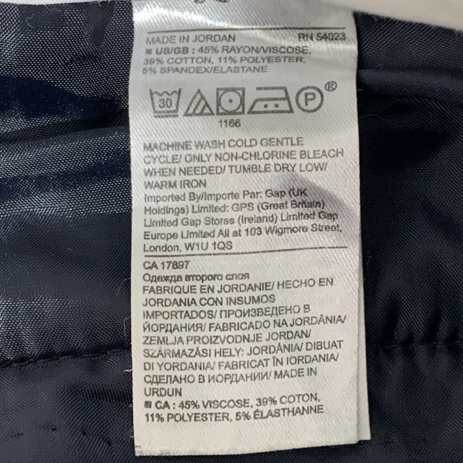 Banana Republic Womens Sloan Dark Blue Dot print Dress Pants Size 6 - Image 6