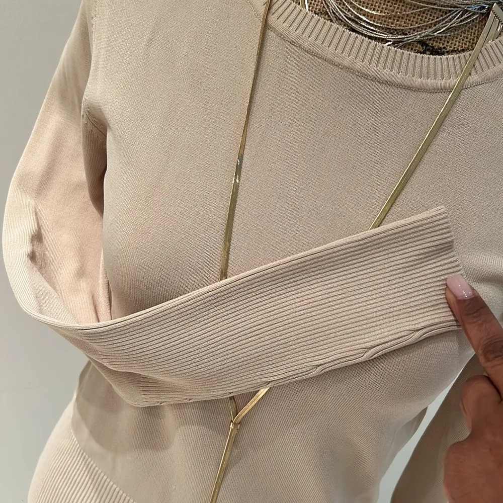 Belldini Beige /Cream/Tan Top/ Blouse Tan - Image 3