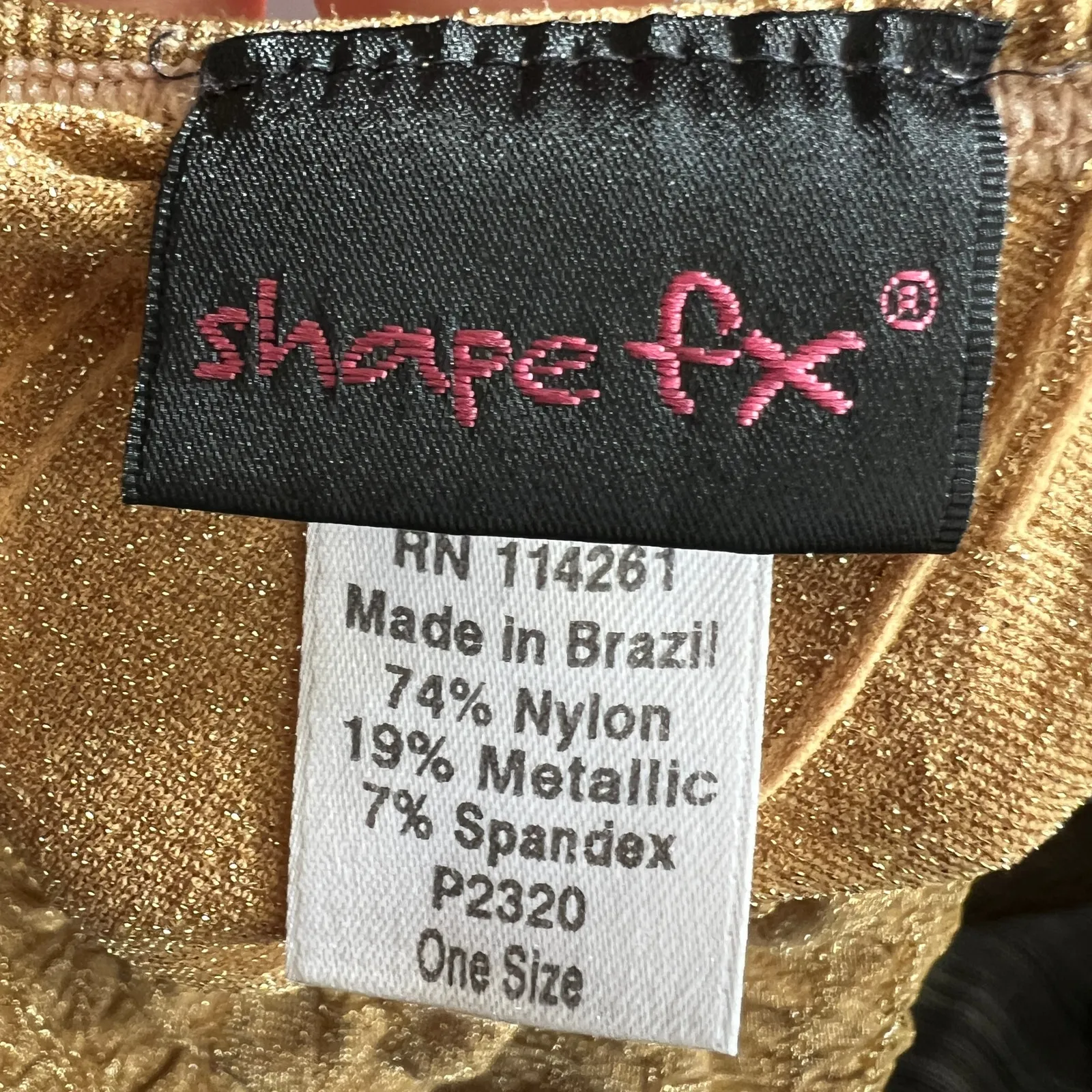 Vintage Y2K Gold Glitter Tank Top 2000s‎ Glam Indie Sleaze Small - Image 3