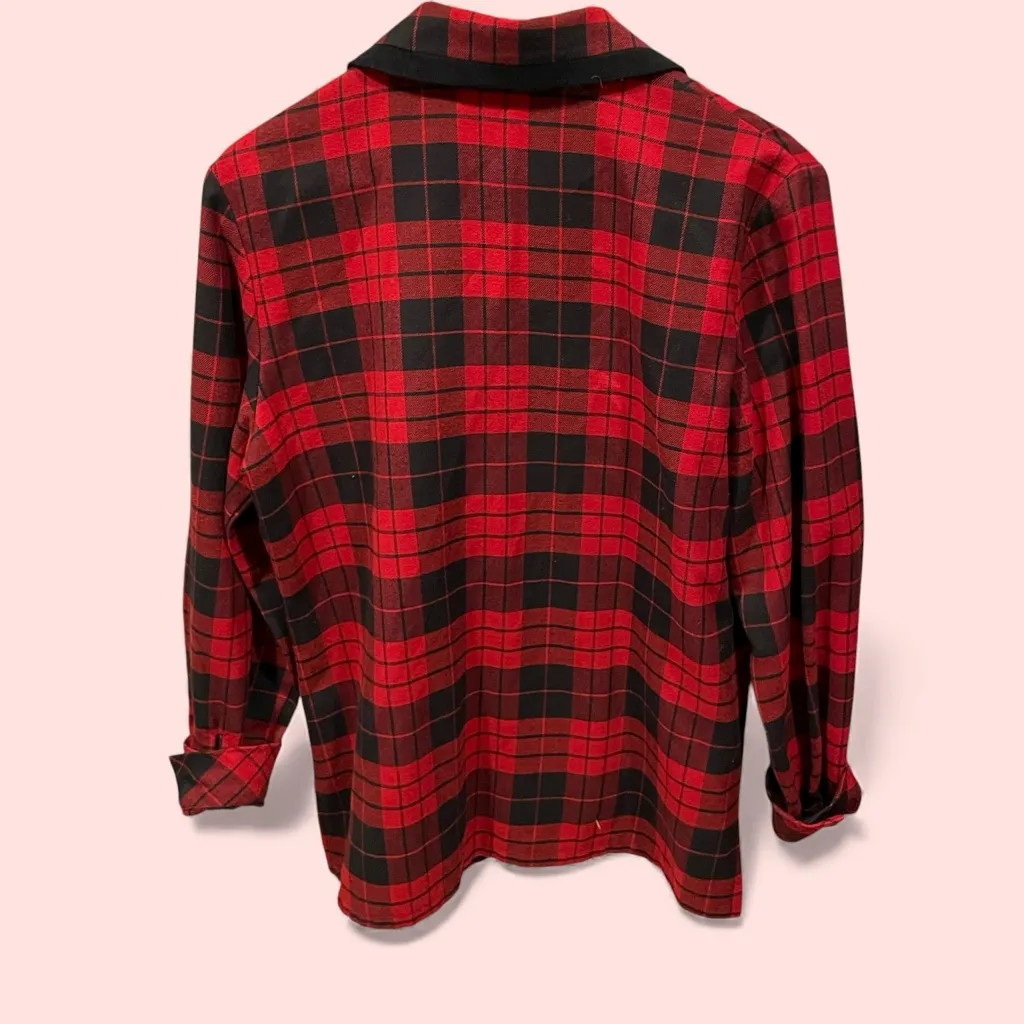Cute soft plaid flannel pajama - Image 3