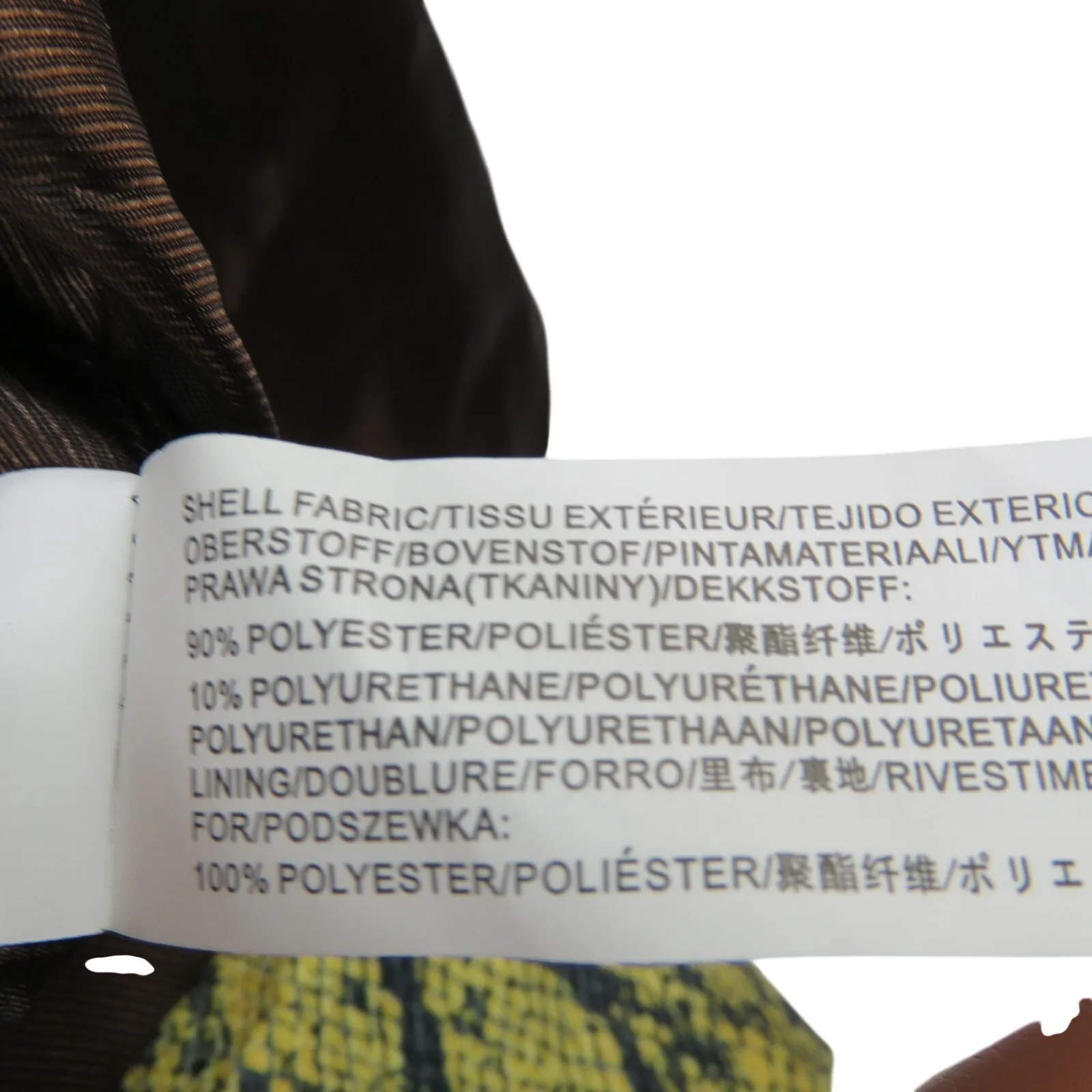 Revolve J.O.A. Green Snake Pattern Long Jacket Satin Lining Small - Image 7