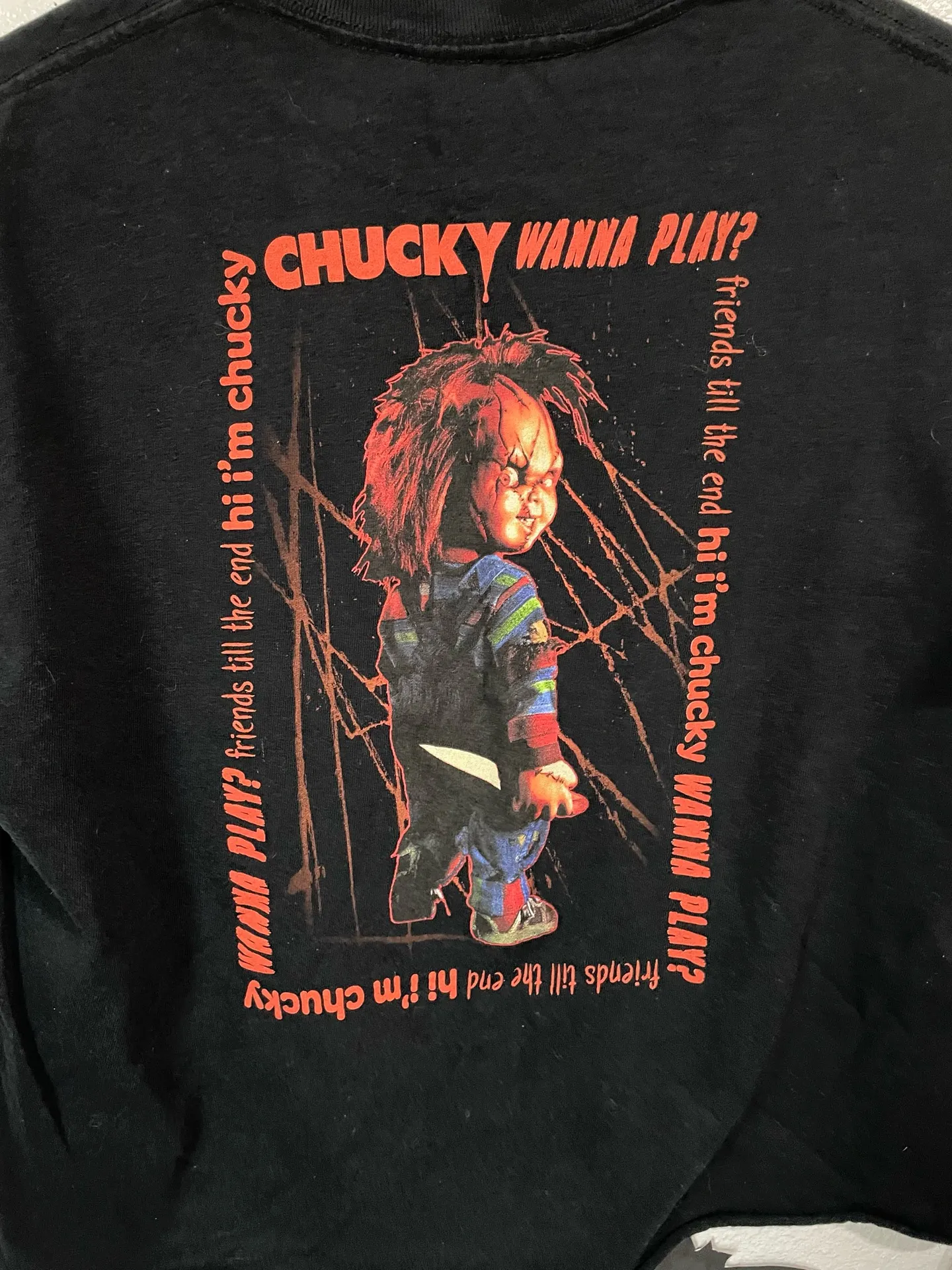 Horror Movie Chucky Childs play Halloween graphic tee Black Size M - Image 14