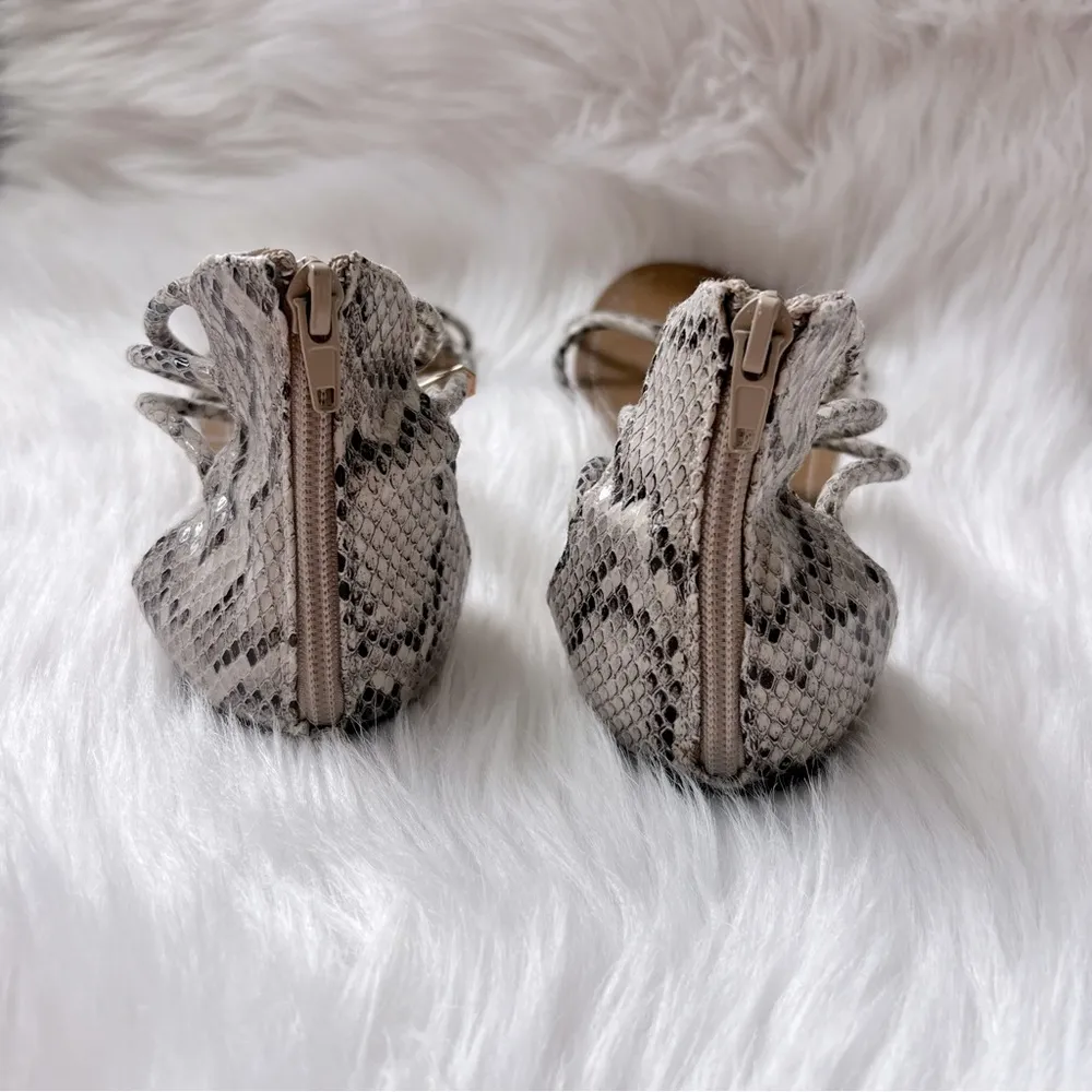 XOXO Snake Print Sandals - Image 2