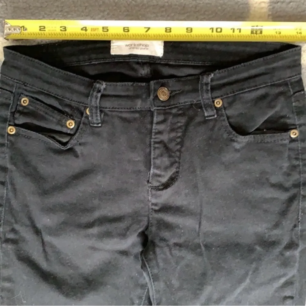 Andrea Jovine Workshop by  Black Slim Fit Jeans Size 4 - Image 2