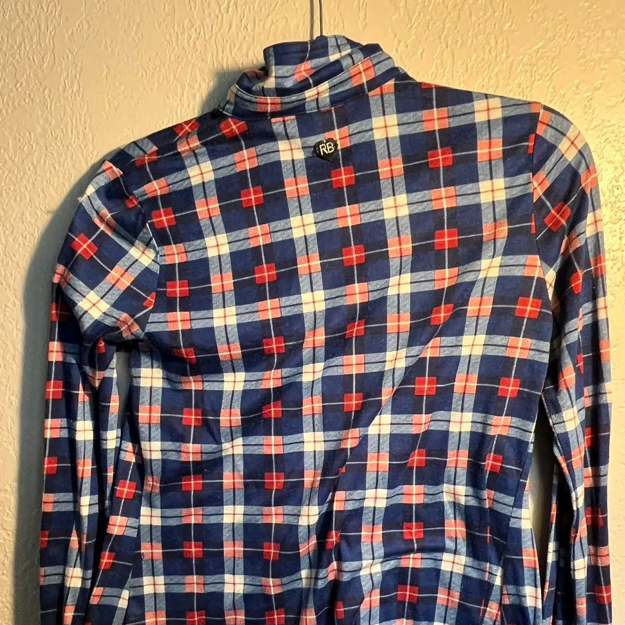 Women's Blue and Red Shirt Plaid Button - Image 5