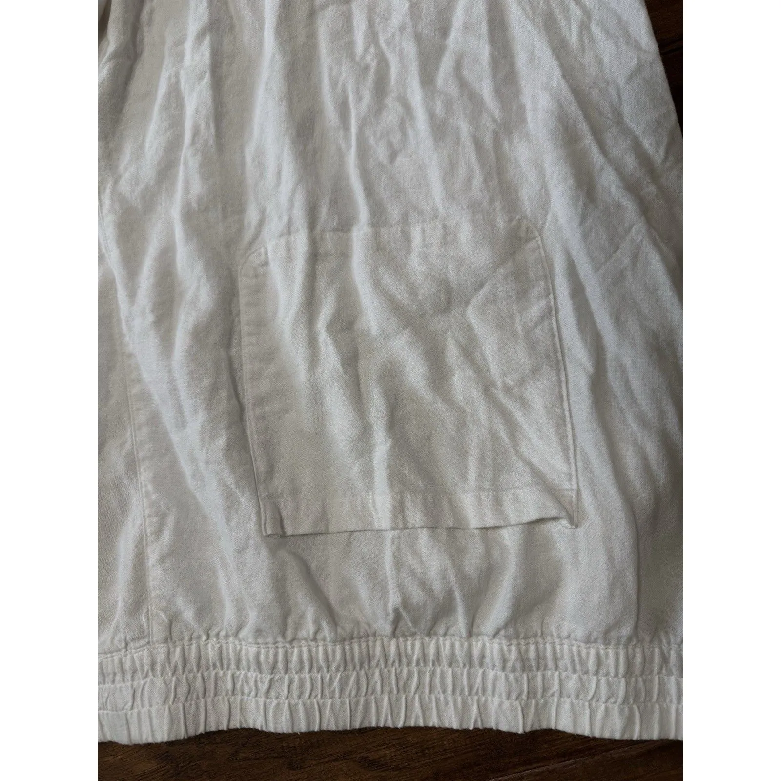 Old Navy Women’s Plus Sz 4x High-Rise Wide Leg Linen Blend‎ Pull-On Comfort Pant - Image 4