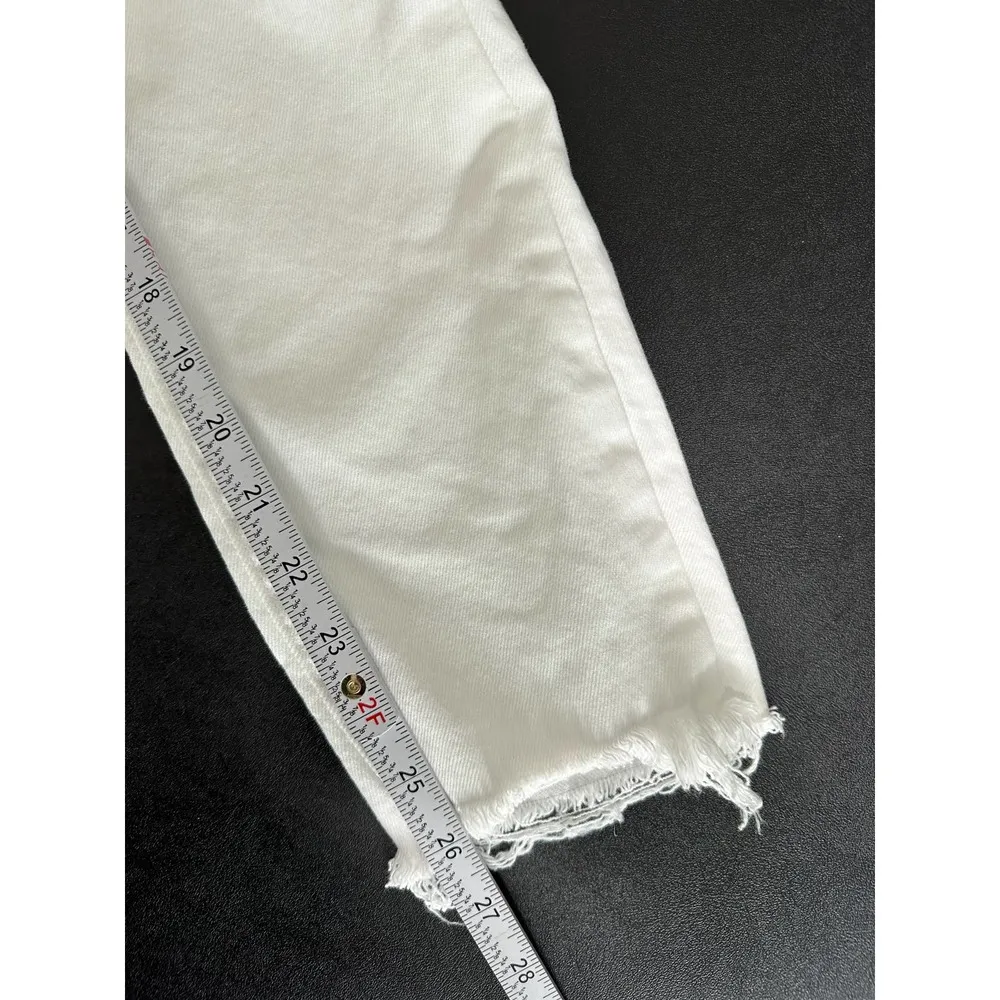 Levi's 721 High-Rise Ankle Skinny Iced Out White Denim Jeans Women's Size 30 - Image 11