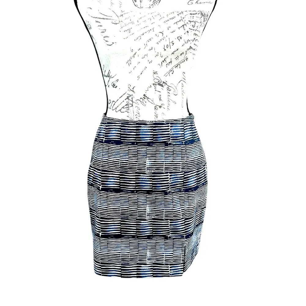 Kate Spade Saturday Striped Mini Skirt Navy/White size 2 - Image 4