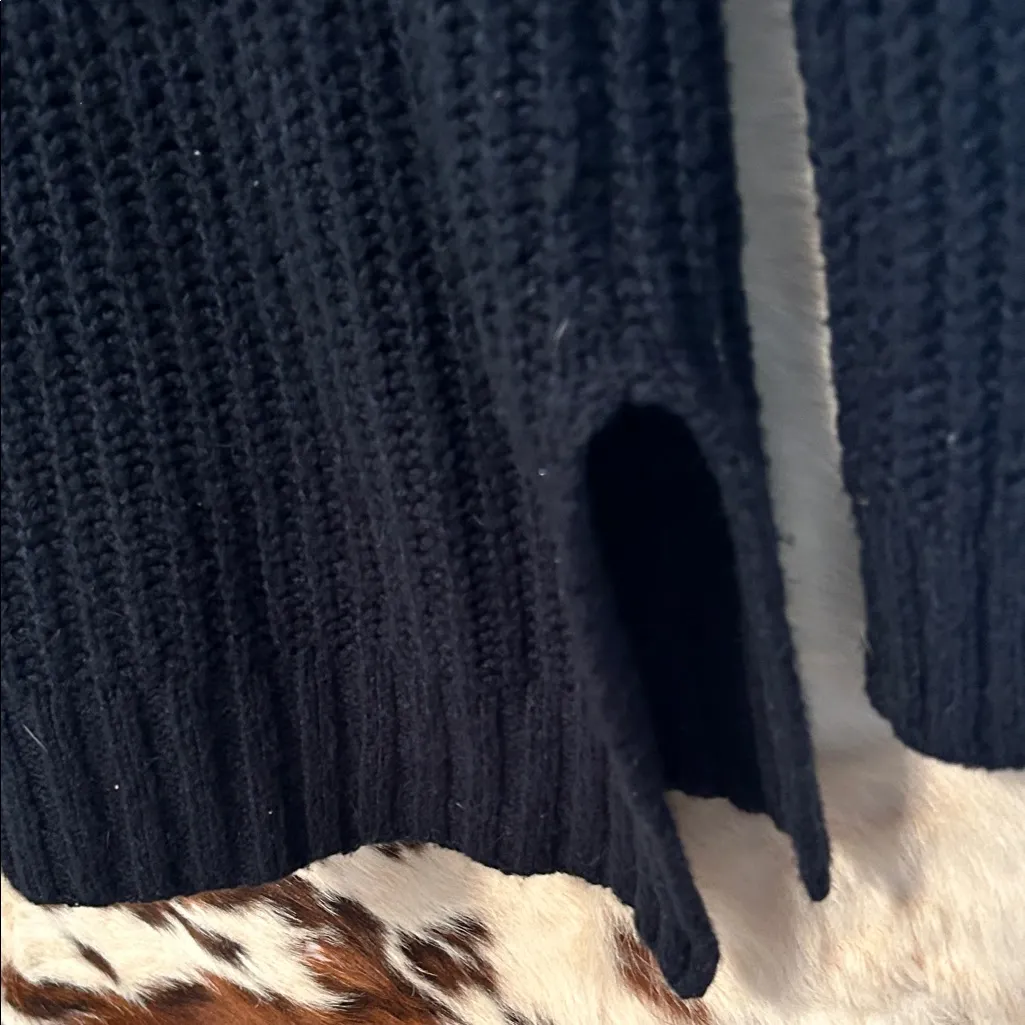 Abercrombie & Fitch Dark Blue Long Knit Boyfriend Cardigan Sweater Size Small - Image 6