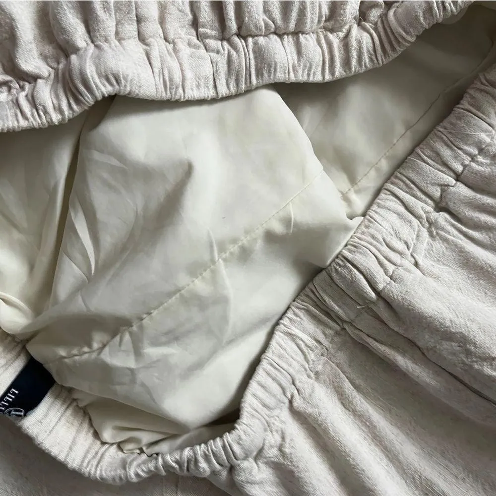 Iillusory linen/rayon blend wide leg pants White Size XL - Image 7