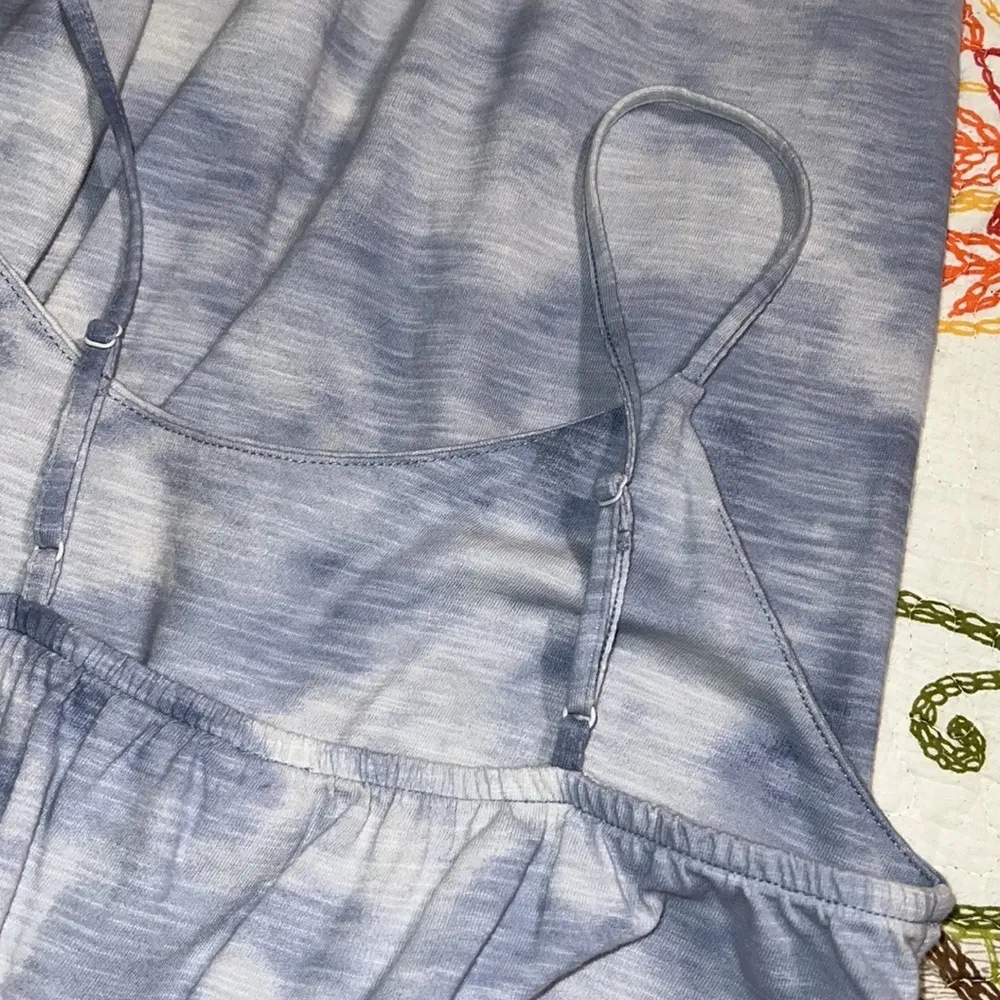 Old Navy small womens dress sleeveless blue white tie dye print adjustable strap - Image 9