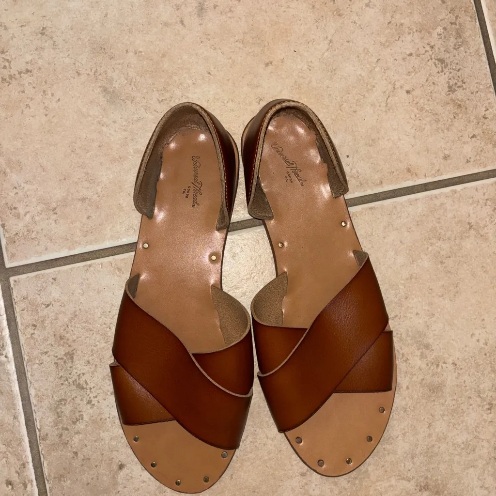 Universal Thread Brown Crisscross Sandals - Image 2