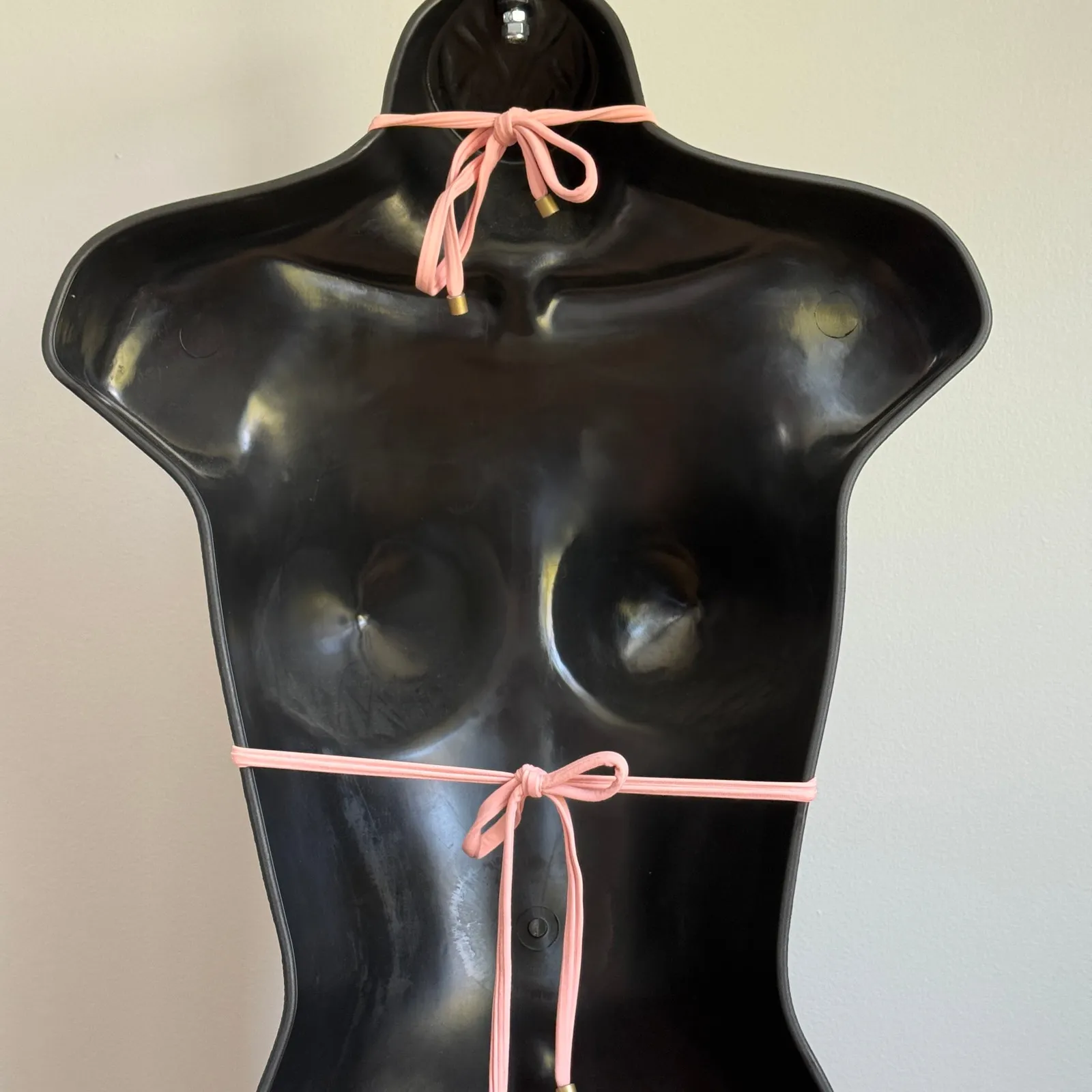 Top (s) bottom (L) Set Triangle Top &‎ Classic Bottom Minimal Swimwear Pink Size L - Image 5