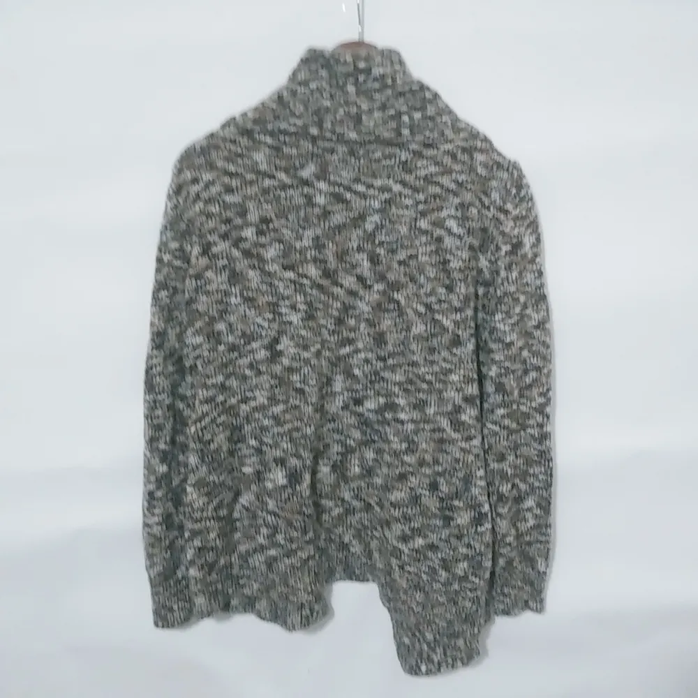 Goodclothes L Brown Creme BIG Knit Open Cardigan Sweater Size L - Image 2