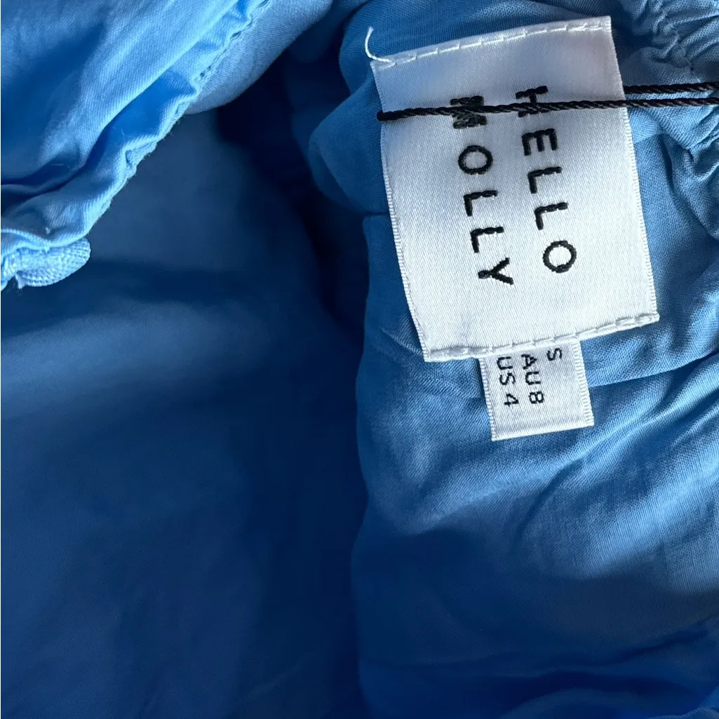 Hello Molly “Ruffled Out” Strapless Mini Dress – Blue (AU 8 / US 4) New - Image 7