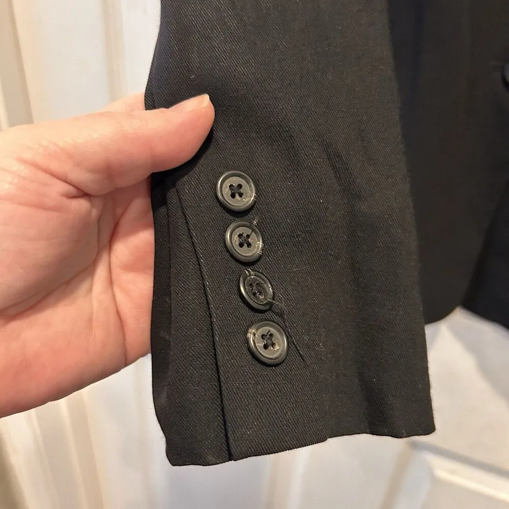 Ralph Lauren Blazer Womens Sz 8 Wool Viscose Blend Buttons Jacket Made In‎ USA - Image 5