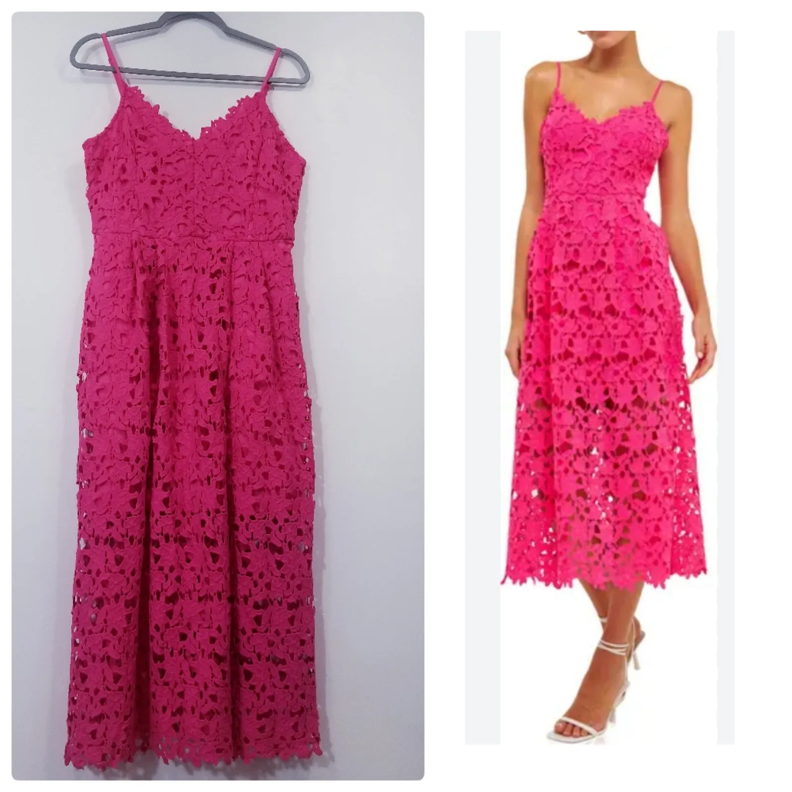 Endless Rose Pink Lace Dress - Image 2