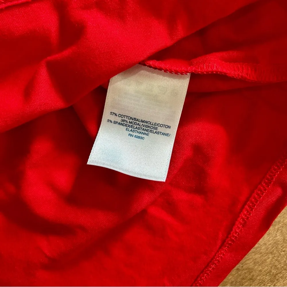 Lands’ End Women’s Plus Size Sleeveless Button Down Crochet Detail Red 3X EUC - Image 4