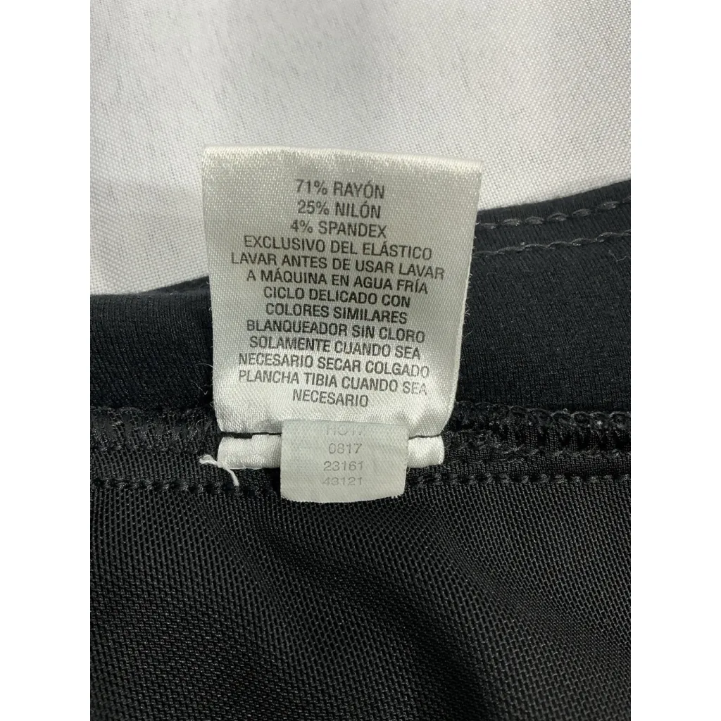 Womans Jm Collection Large Black Pullon Tummy Control Career Pants - Image 4