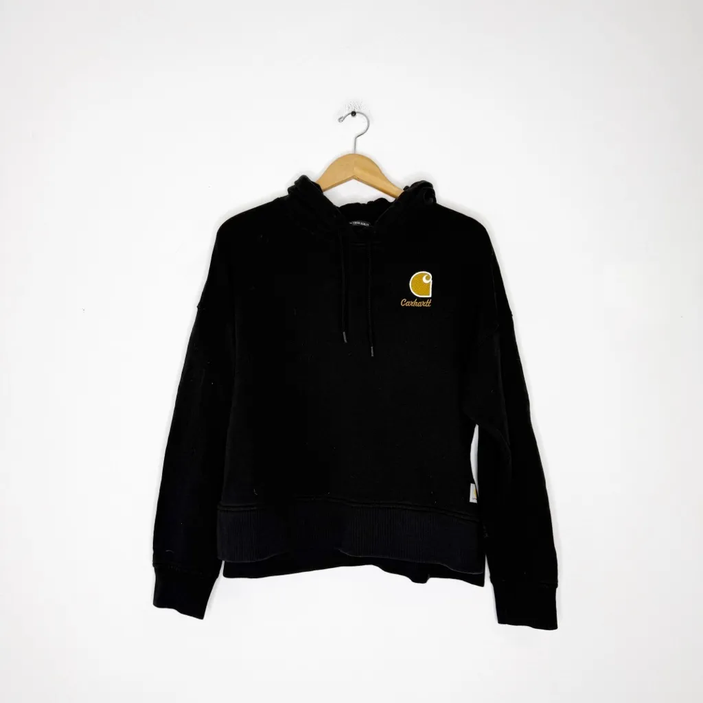Carhartt Women’s Black Hoodie Loose Fit TENCEL Size Medium - Image 2