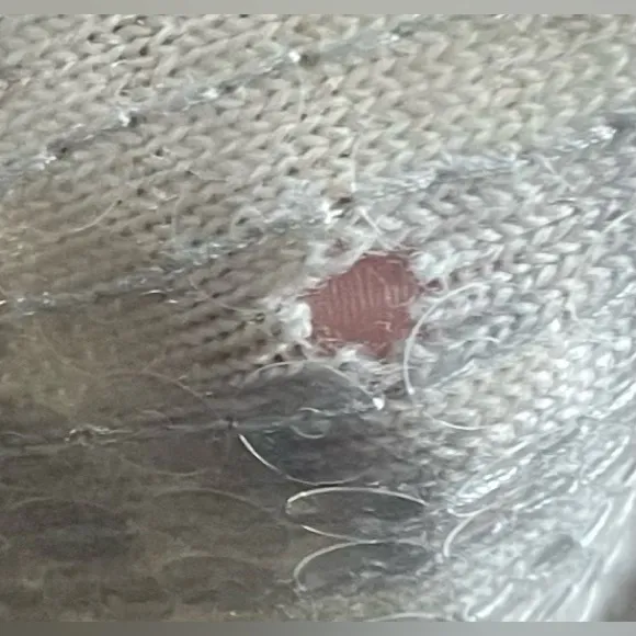 White House Black Market- Formal Gray Sequence Cardigan Size S - Image 6