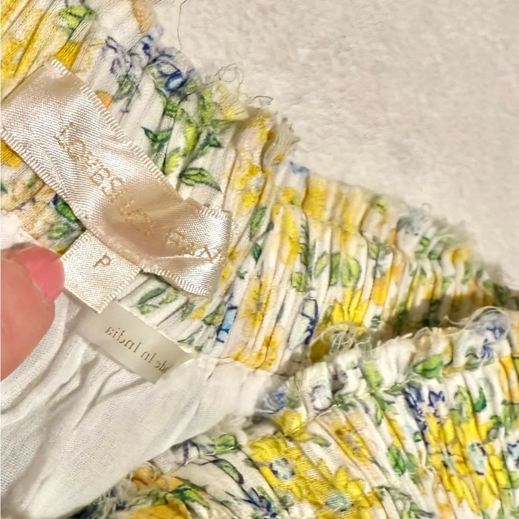 LoveShackFancy Two Piece Kielle Crop Top & Mayze Ruffle Mini Skirt size XS - Image 7