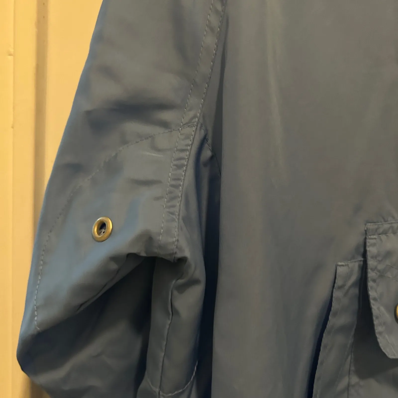 Danskin NOW Pullover Windbreaker Jacket‎ Anorak Lightweight Blue Large - Image 7