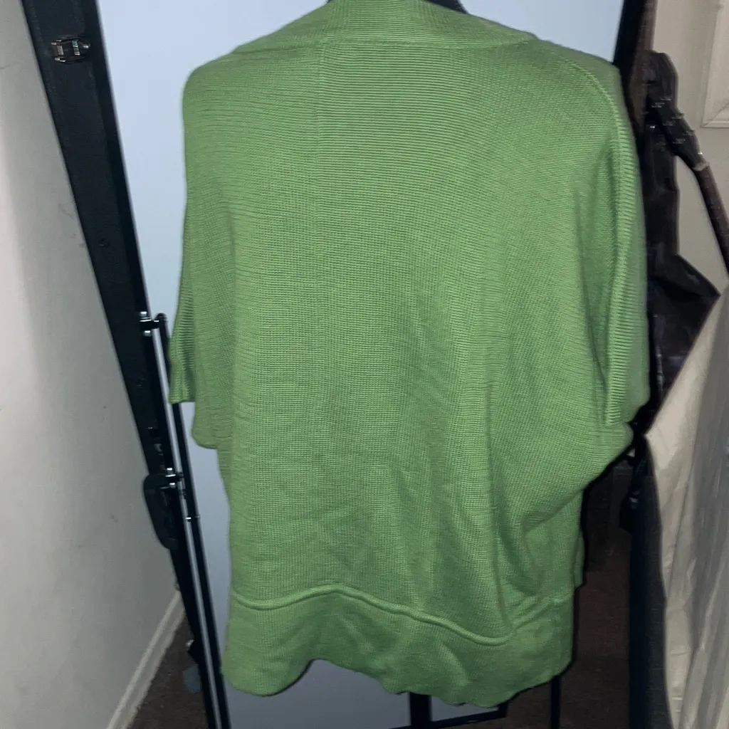 Style & Co. Green Button-Up Cardigan - Image 2