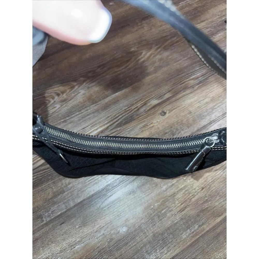 The Sak Boho Hippie Black Leather Equestrian Western Shoulder Hobo Y2K Bag - Image 6