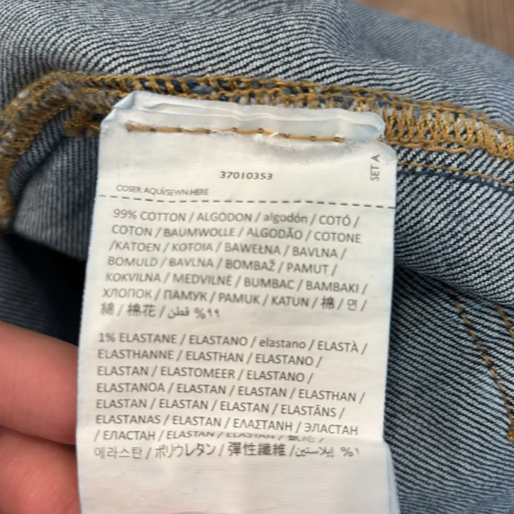 Mango MNG  denim pocket front jean shorts Clea US 4 - Image 6