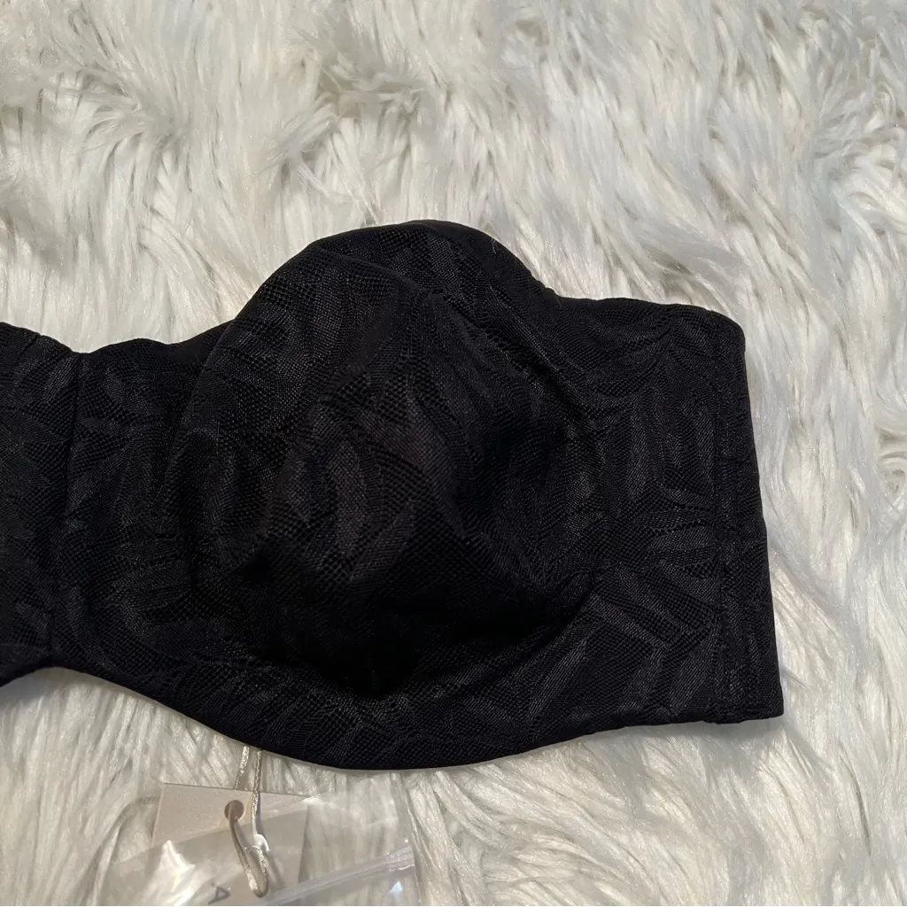 Aisilin Strapless Bra Black Lace 38DD Size undefined - Image 7