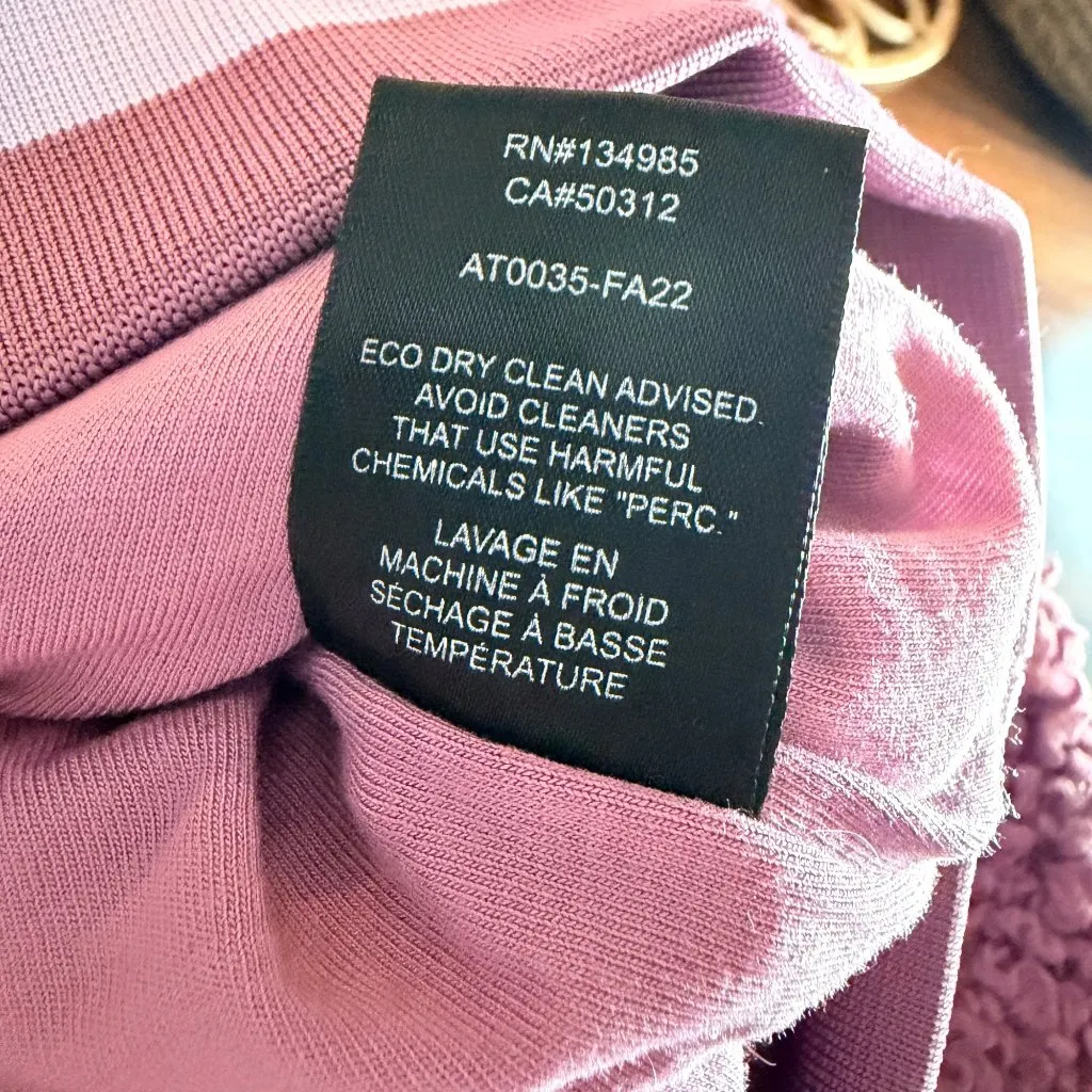 For Love & Lemons Purple Cropped Sherpa Half - Image 5