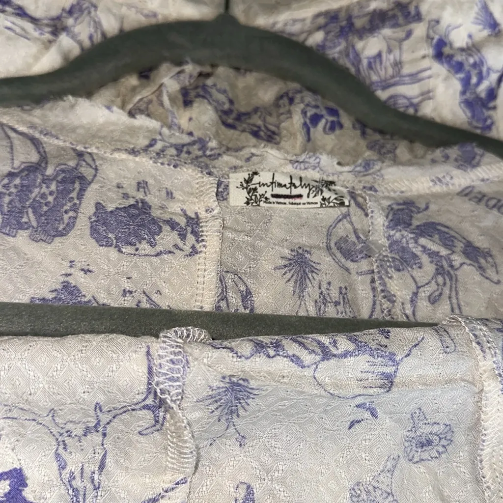 NWOT Free People Intimately Everything's Rosy Bodysuit Fram Print Rodeo - Image 6