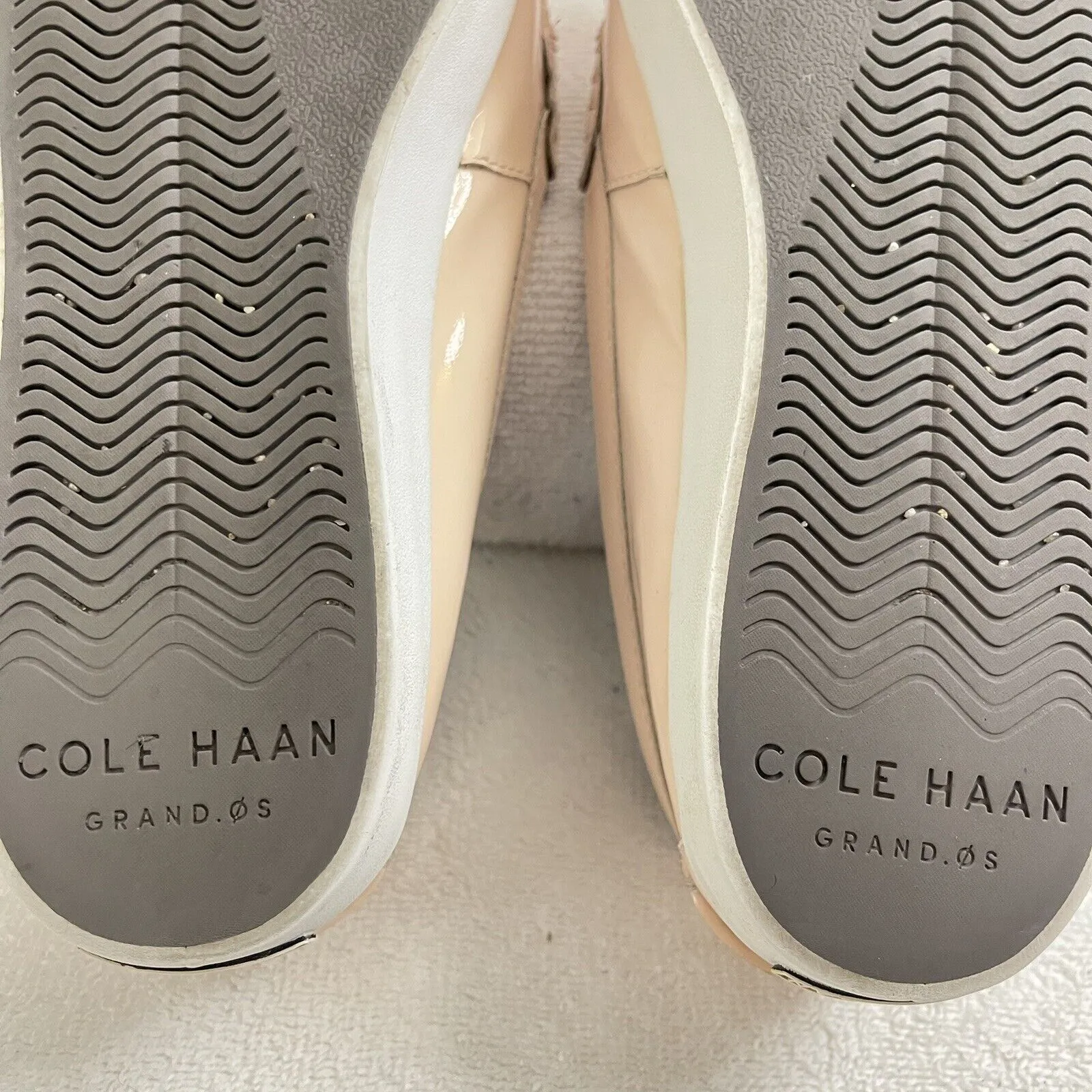 Womens Cole Haan Grand OS Nantucket light pink loafer size 9  Patent Leather - Image 9