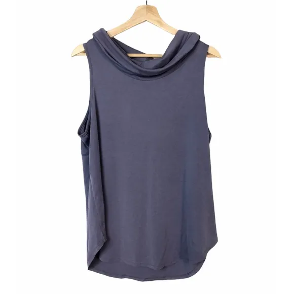 Boutique Kaileigh Purple Cowl Neck Sleeveless Tank Top L - Image 8