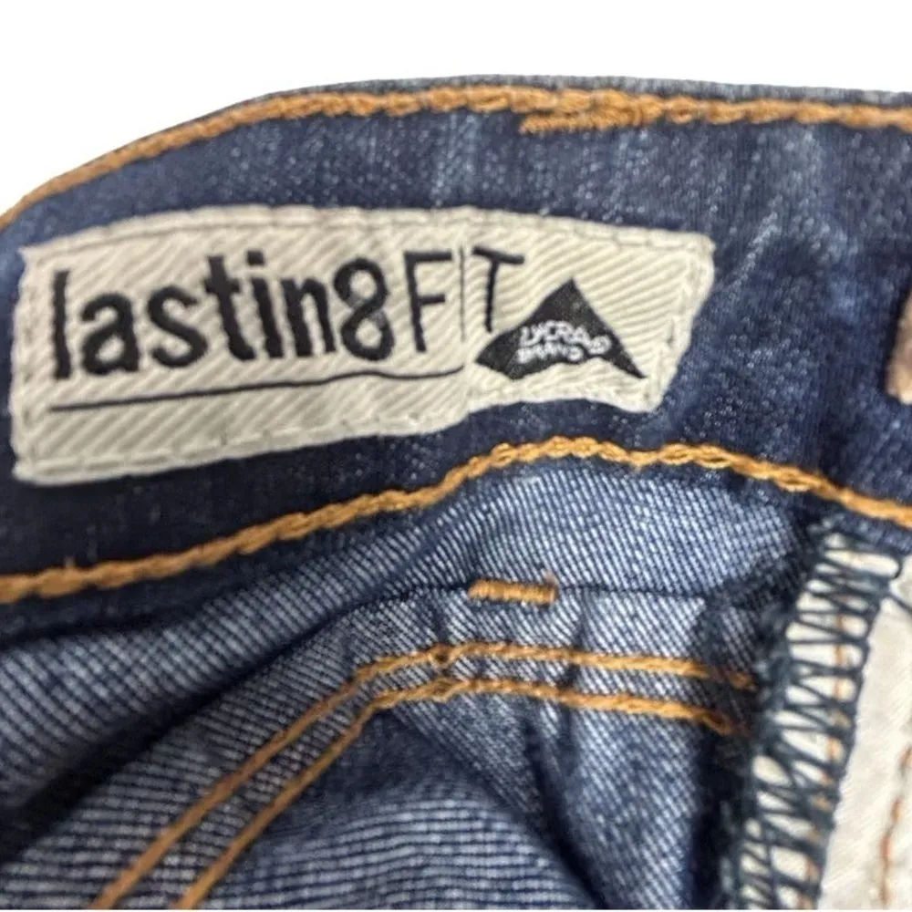 Peace of Cloth Women's Straight Jeans Size 6 Dark Blue Mid Rise - Image 6