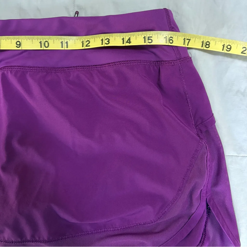 Lululemon Vibrant Purple Athletic‎ Skort Size 10 EUC - Image 3